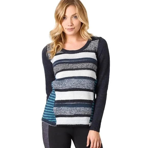 Prana Wool Blend Nautical Striped Seffi Sweater - Picture 1 of 4